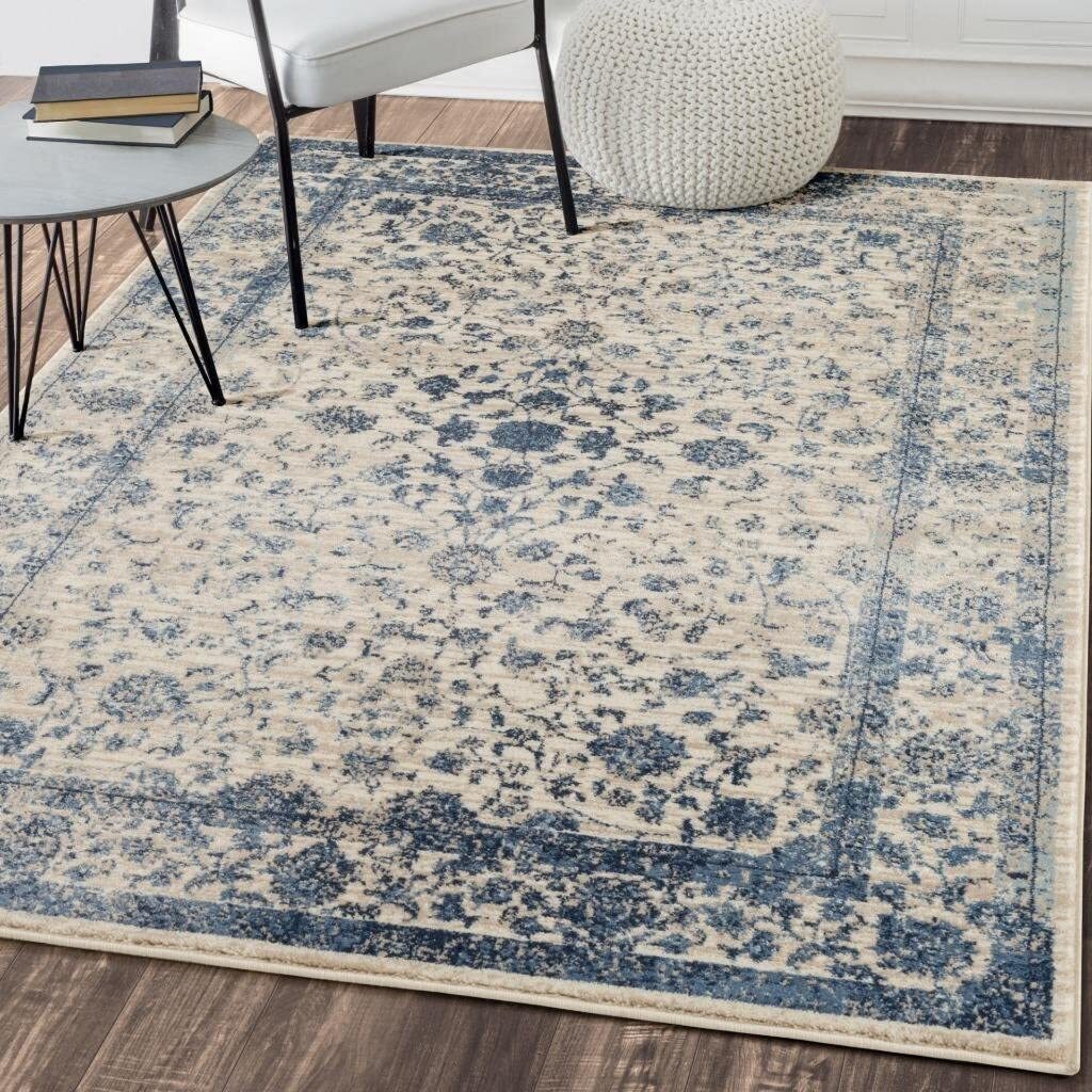 Distressed Area Rugs Ivory Abstract Modern Living Room Carpet Large Carpets gallery