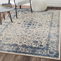 Distressed Area Rugs Ivory Abstract Modern Living Room Carpet Large Carpets