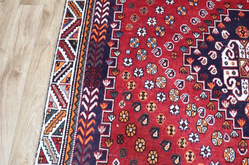 VINTAGE HANDMADE QASHQAI RUG TRIBAL RUG NOMAD RUG 260 x 157 CM gallery