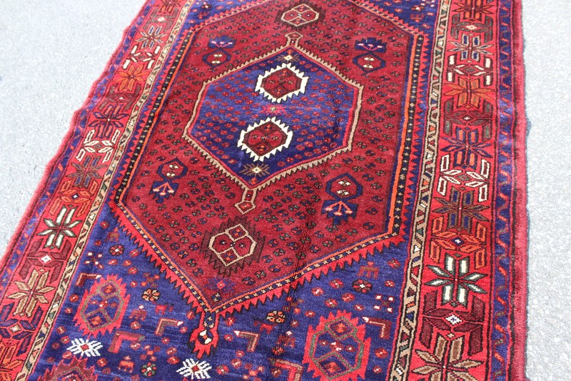 Geometric Tribal Bohemian Turkish 4' 7" x 6' 10" Red Handmade Area Rug gallery