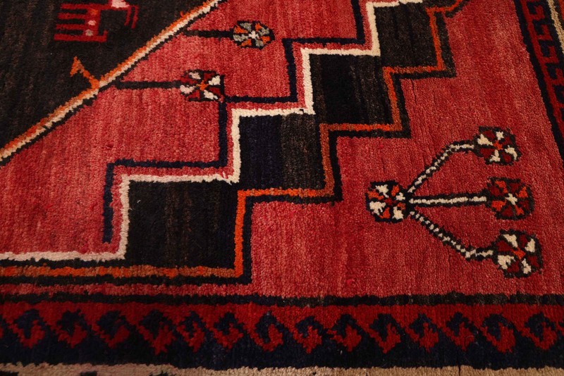 Vintage Traditional Hand-Knotted Area Rug 4'11" x 6'8" Oriental Wool Carpet gallery