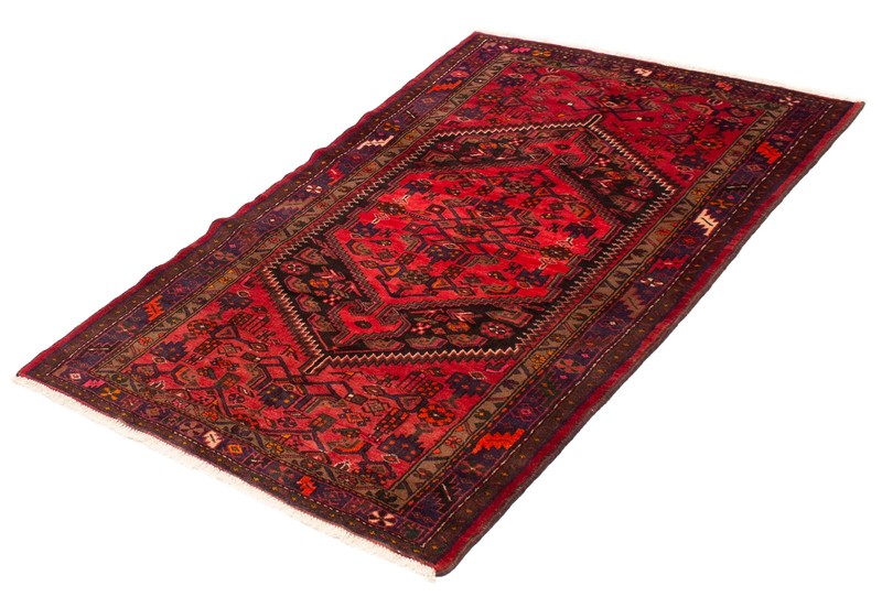 Vintage Traditional Hand-Knotted Area Rug 4'6" x 7'1" Oriental Wool Carpet gallery