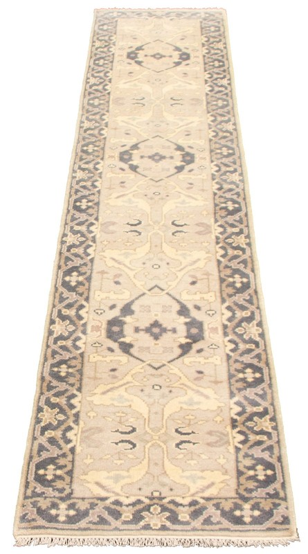 2'6" x 12'4" Vintage Hand-knotted Runner Rug Traditional Oriental Wool Carpet gallery