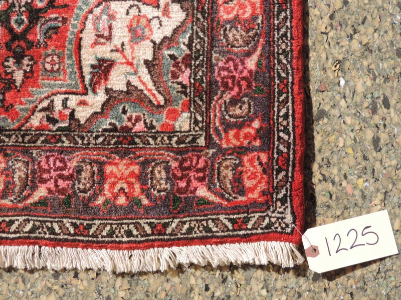 3x6ft. Vintage Sarouk Wool Rug gallery