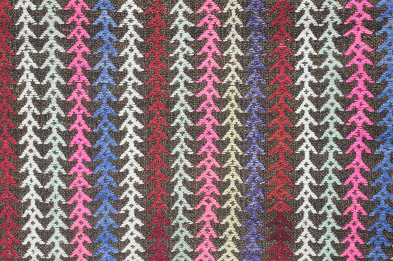 Turkish Kilim Rug 40''x50'' Hand Woven Adana Cicim Kilim 103x129cm gallery