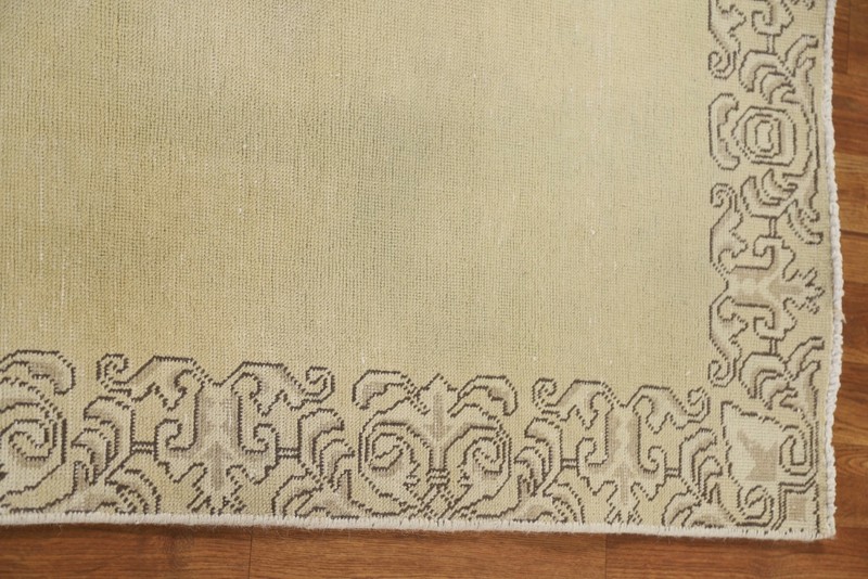 Hand-knotted Muted Traditional Bordered 16 ft. Long Runner Rug 15' 8" x 2' 8" gallery