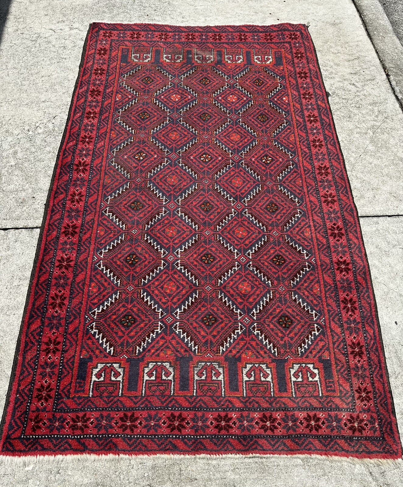 Turkoman Tribal Handmade Semi Antique Bohkara Oriental Rug 75”x 43” Full Pile gallery