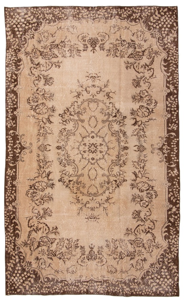 Vintage Hand-Knotted Area Rug 5'11" x 9'10" Traditional Oriental Wool Carpet