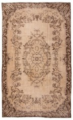 Vintage Hand-Knotted Area Rug 5’11” x 9’10” Traditional Oriental Wool Carpet