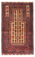 Vintage Hand-Knotted Area Rug 2’9″ x 4’7″ Traditional Wool Carpet