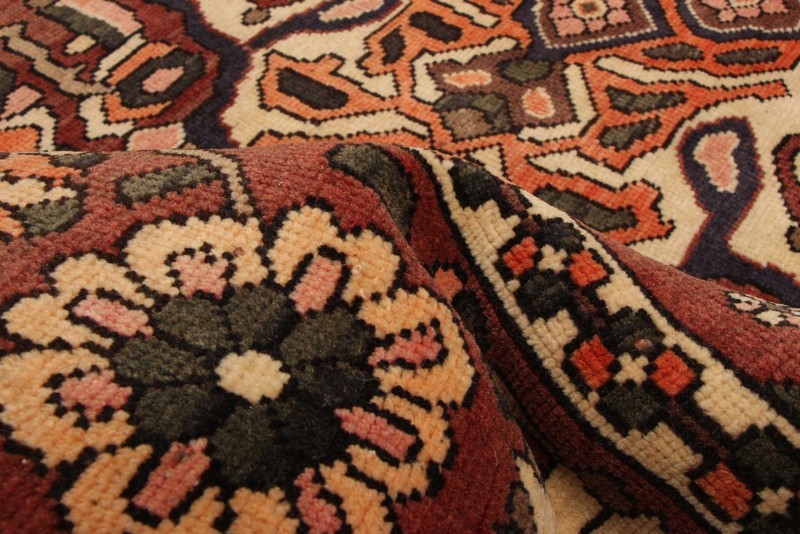 Vintage 6'3" x 8'4" Traditional Hand Knotted Vegetable Dye Wool Area Rug gallery