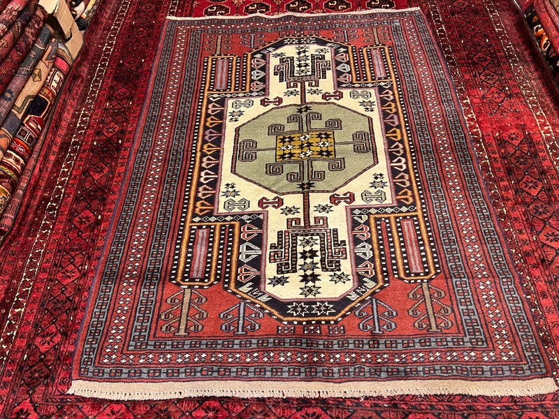 COLLECTRS' ITEM Antique Tribal Natural Vegetable Dye Caucasian Kazak Carpet gallery