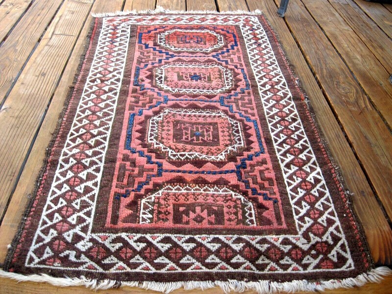 ANTIQUE 1890- 1900 BLOUCH FINE KNOTS GREAT COLORS gallery