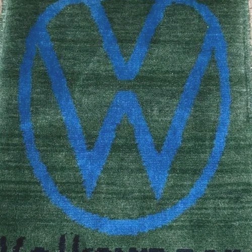 Handmade Afghan Vintage Volkswagen Logo Small Care Rug - Size 50x40 ( 1 PC) gallery