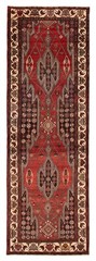 Vintage Hand-knotted Runner Rug 3’5″ x 10’0″ Traditional Oriental Wool Carpet
