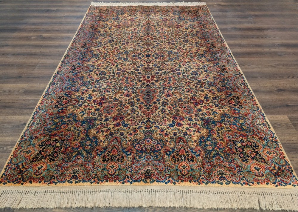 5.9 x 9 Karastan Ivory Kirman Rug #759