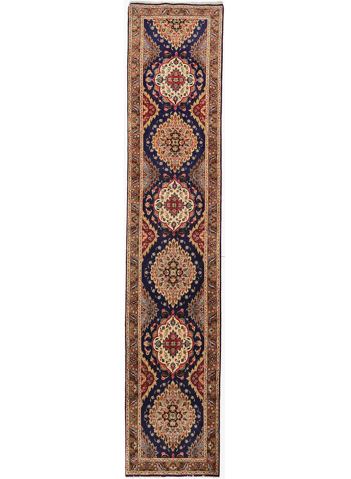Hand-Knotted Wool Oriental Runner Rug Classic Floral Oversized Carpet 3X16 ft gallery