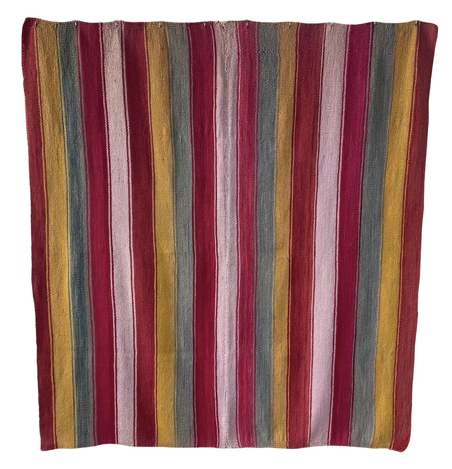 Vintage Peruvian Frazada Rug 1970s-1980s gallery