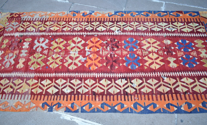 Antique Turkish Rug 45'' x 95'' Collector's Item Wall Hangings Home Decor Rug gallery