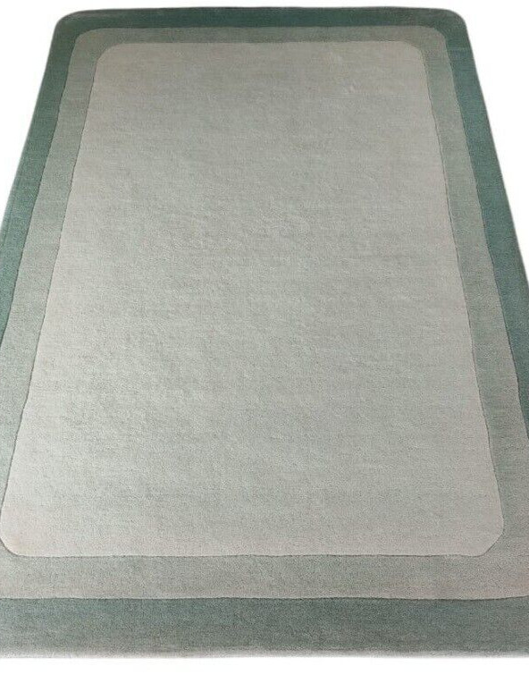 Plain Bordered Handmade High Quality 100% Wool Area Rug Modern Area Rug gallery