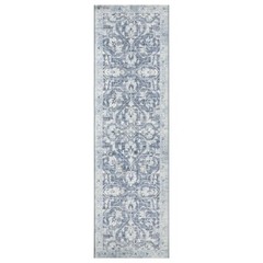 Blue Persian Non-Skid Indoor Runner Rug 2′ x 7′