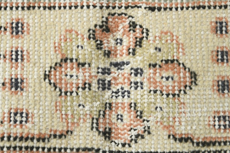 3x9 Turkish Runner Rug Hand-Knotted Oushak Area Carpet Handmade Vintage Rug,1132 gallery
