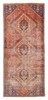 Vintage Hand-knotted Runner Rug 3'9" x 8'6" Traditional Oriental Wool Carpet gallery