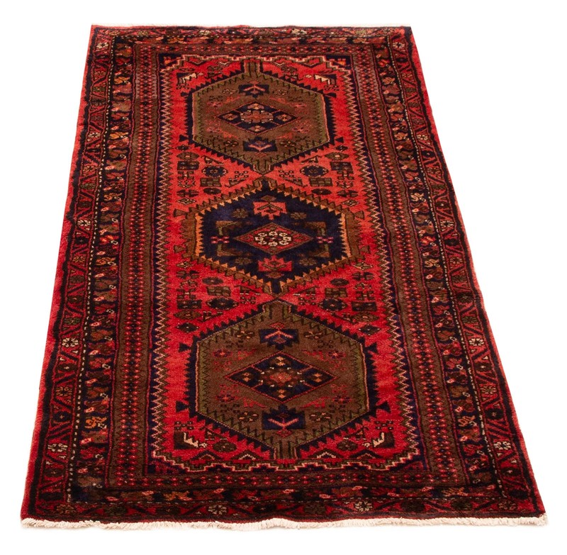 Vintage 3'6" x 6'11" Traditional Hand Knotted Vegetable Dye Wool Area Rug gallery