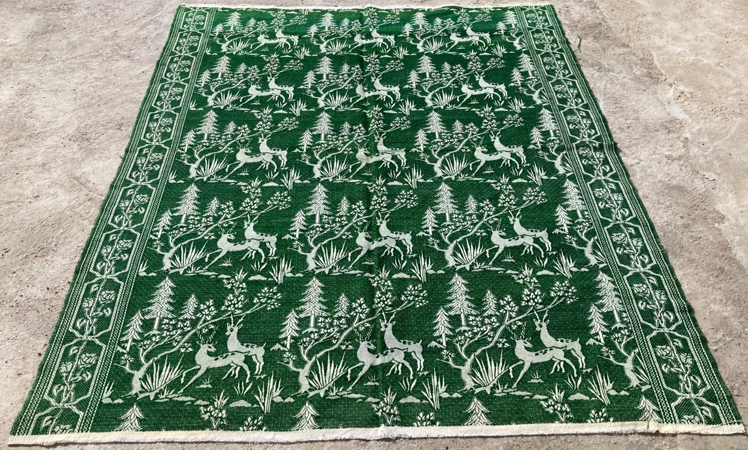 Vintage Handmade Traditional Beautiful Christmas Floor Rug Carpet 218x171 cm gallery
