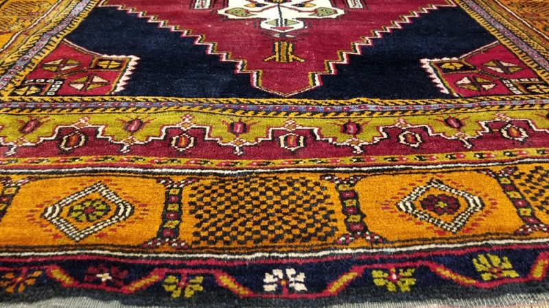 Antique 1900-1930's Turkish Tribal Rug 4'5 × 7'6" gallery