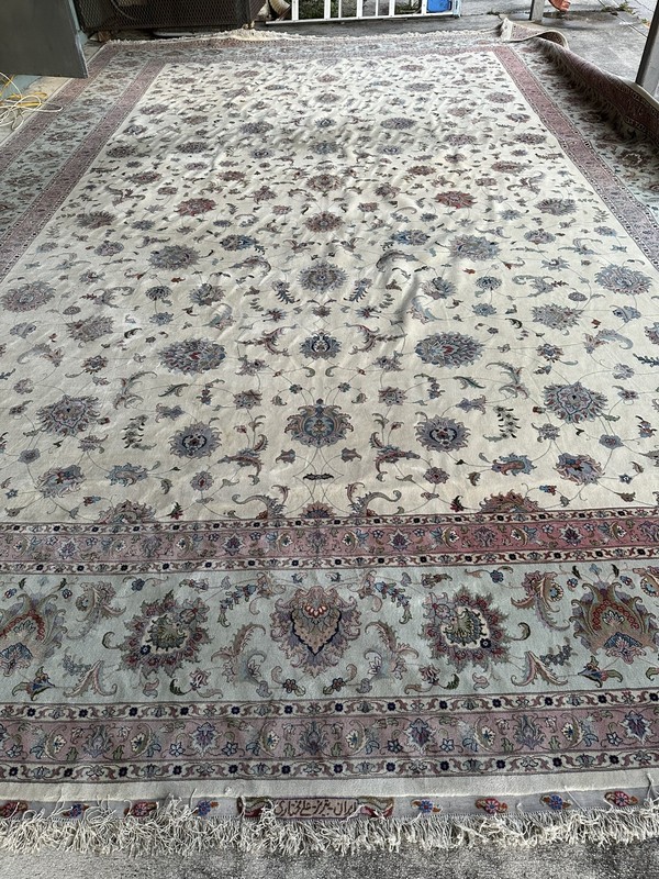 Tabreezz Faraji Esfhanni Signed Ali Mokhtari Iren 19’9”x13’2” Silk &Wool COA gallery