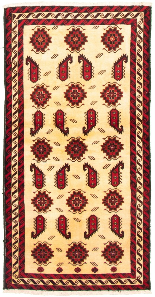 Vintage Traditional Hand-Knotted Area Rug 3'5" x 6'7" Oriental Wool Carpet
