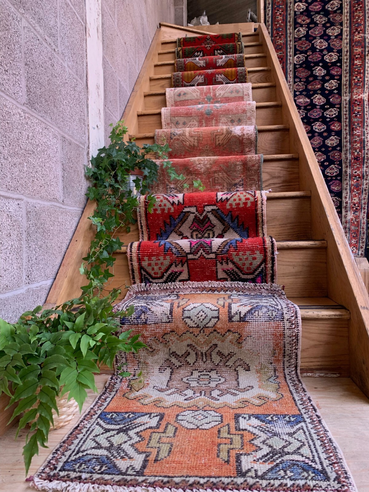 Small Vintage Turkish Rug 104x52 cm, Short Runner, Tribal, Shabby Chic gallery