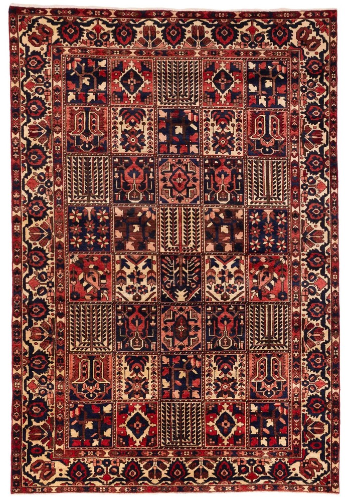 Vintage Traditional Hand-Knotted Area Rug 6'9" x 10'0" Oriental Wool Carpet