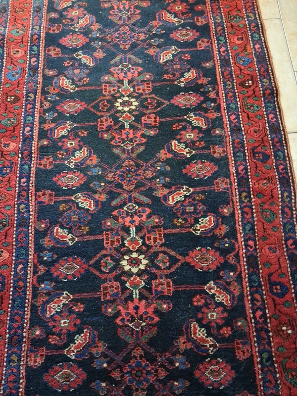 Vintage Hamadan Runner, 3' X 10 ', Good Condition gallery