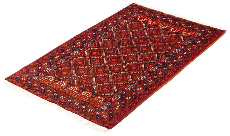 Vintage Hand-Knotted Area Rug 3'1" x 5'6" Traditional Wool Carpet gallery