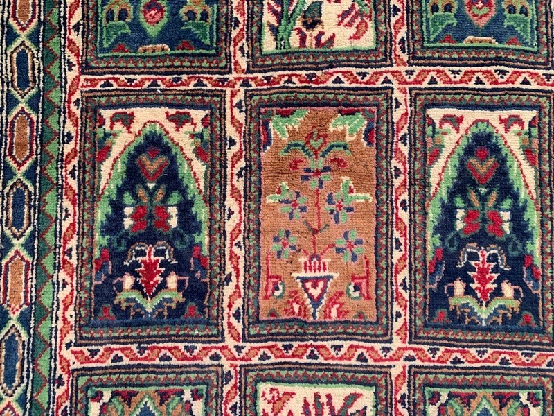 Vintage Afghan Compartment Rug Hand Knotted Wool Runner Rug 3x7 ft Free Ship gallery