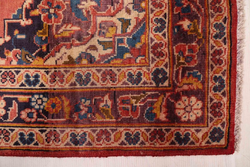 Vintage 3'9" x 6'11" Traditional Hand Knotted Vegetable Dye Wool Area Rug gallery