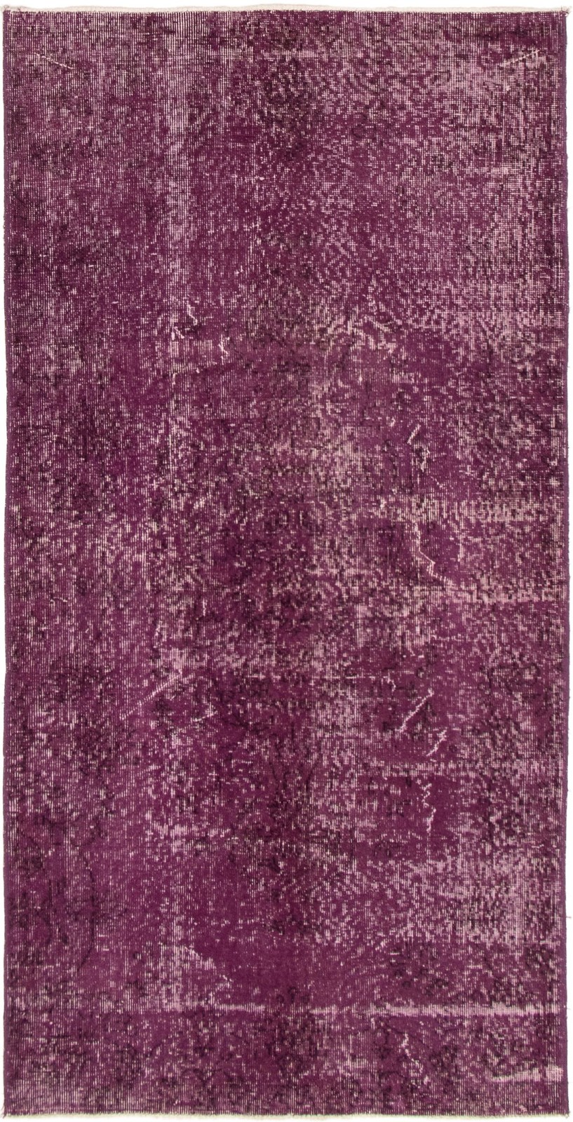 Vintage Purple Traditional 3'9" x 7'7" Hand-Knotted Oriental Wool Area Rug gallery