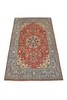 Medallion Fine Luxury Turkish 7' 1" x 11' 1" Red Hand Knotted Area rug gallery