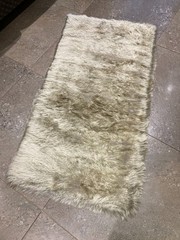Vintage Shag Rug Field’s Skelmet Pure Mohair Long Pile 70’s Good 48 x 24″