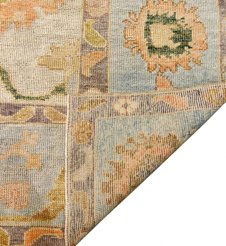 Vintage Turkish Oushak Large Livingroom Area Rugs 9x12 ft / 270x360 cm gallery