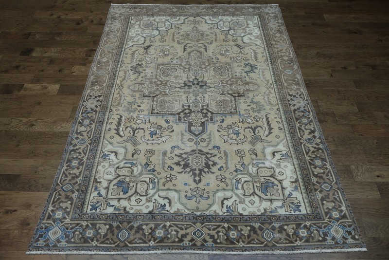 Vintage Geometric Muted Area Rug 8x11 Ft Handmade Traditional Wool Carpet gallery