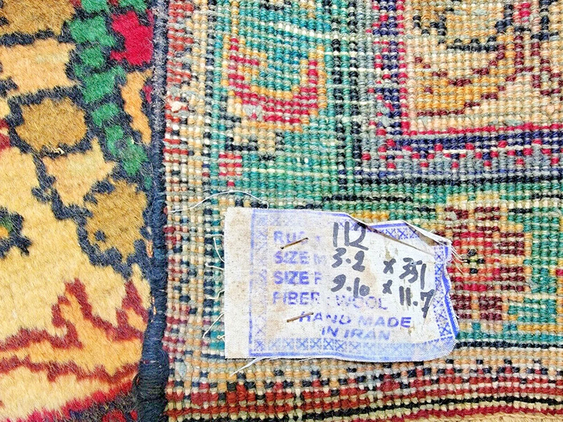 Antique Oriental Hand-Knotted Wool Area Rug Red/Beige 9'10" x 11'7" gallery
