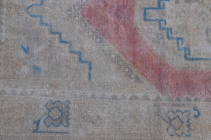Medallion Medium Rug Anatolian Handwoven Oriental Bedroom Turkish Carpet 3x5ft gallery