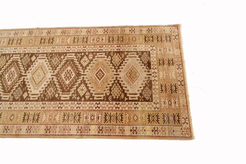 4X10 Antique Caucasian Shirvan Runner Rare Geometric Rug 99cm x 287cm C.1930 gallery