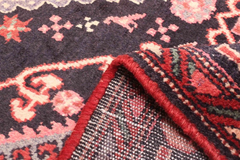 Vintage Hand-Knotted Area Rug 4'6" x 8'4" Traditional Oriental Wool Carpet gallery