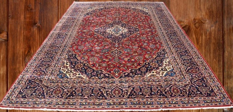 8 x 12 Vintage Semi Antique Handmade Wool Area Rug Hand Knotted Oriental Carpet gallery