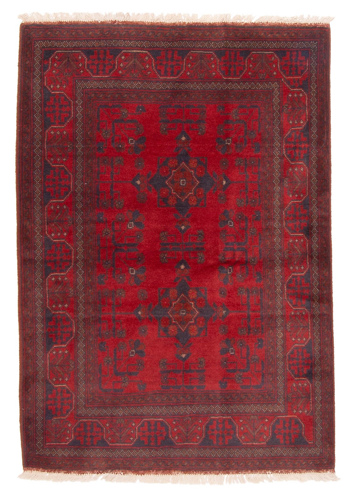 Traditional Vintage Hand-Knotted Area Rug 3'5" x 4'11" Oriental Wool Carpet gallery