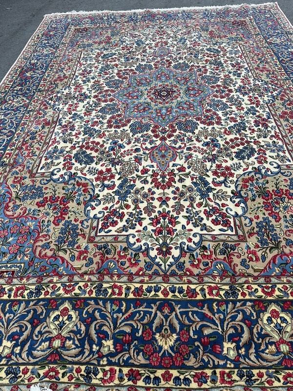 Exquisite Semi Antique Royal Signet Persienn Kirrmann Carpet 13’2”x 9’8”Handmade gallery
